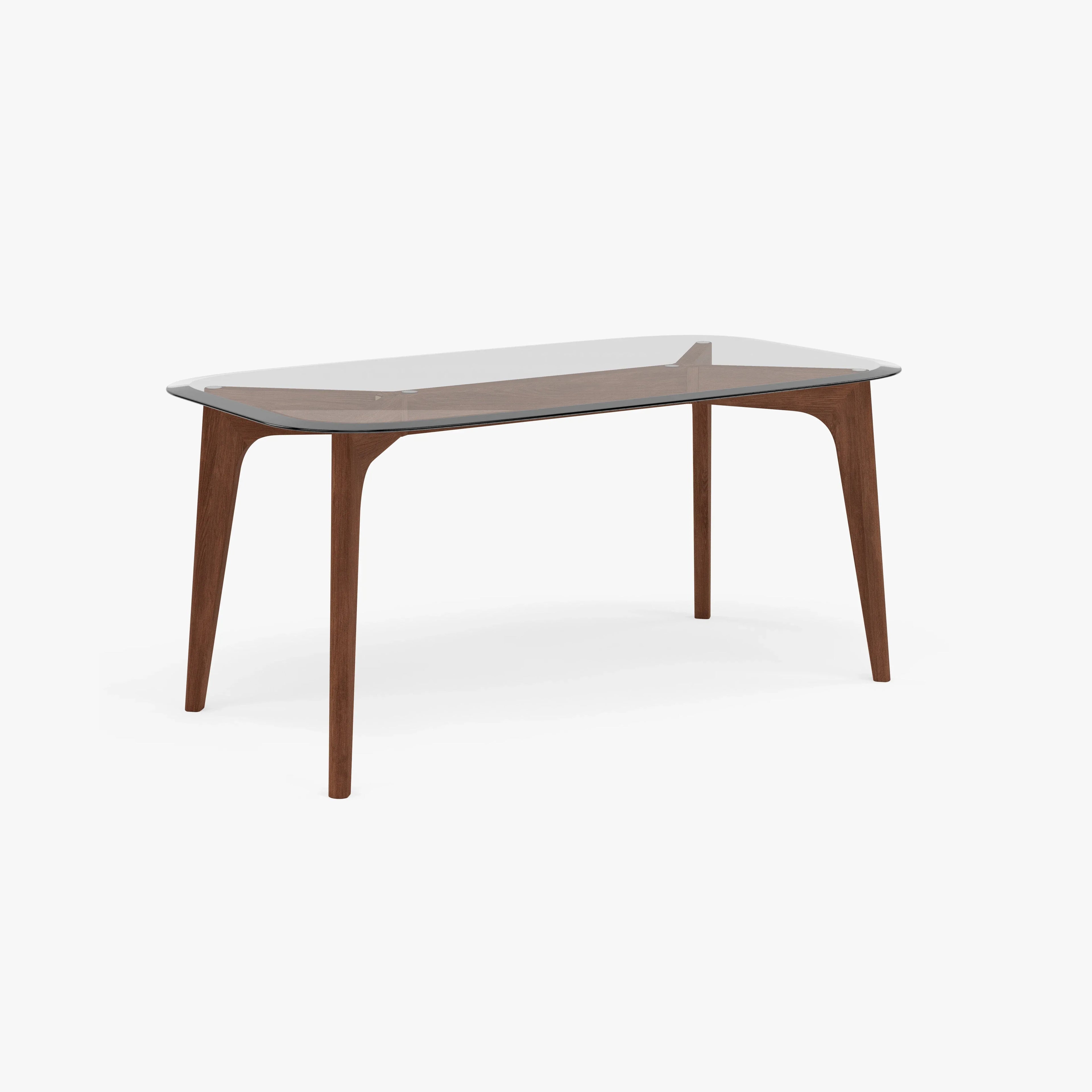 Hilda Dining Table 63" x 35" Solid American Walnut