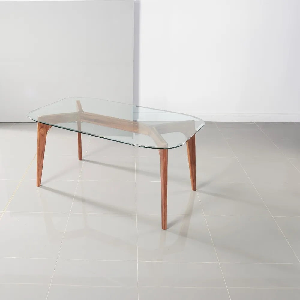 Hilda Dining Table 63" x 35" Solid American Walnut