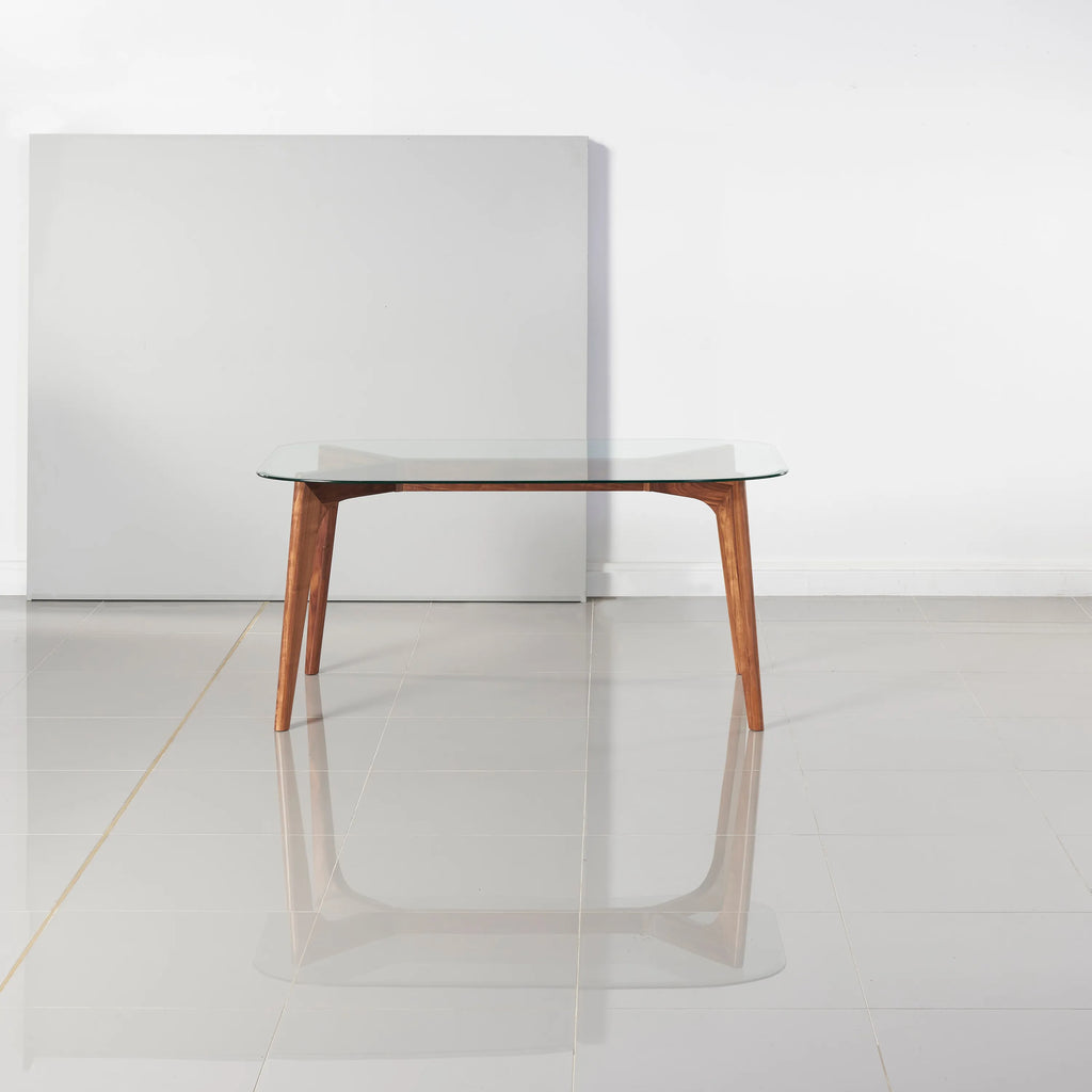 Hilda Dining Table 63" x 35" Solid American Walnut