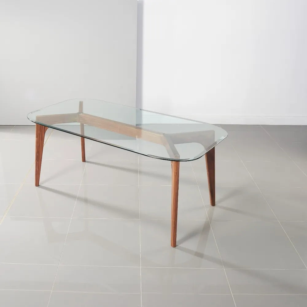 Hilda Dining Table 71" x 35" Solid American Walnut