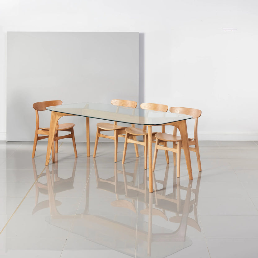 Hilda Dining Table 79" x 35" Solid American Oak