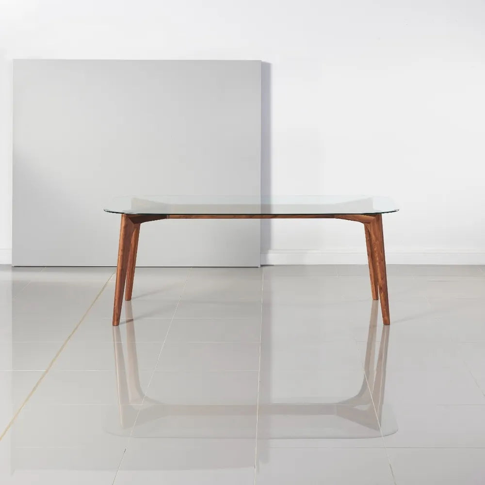 Hilda Dining Table 79" x 35" Solid American Walnut