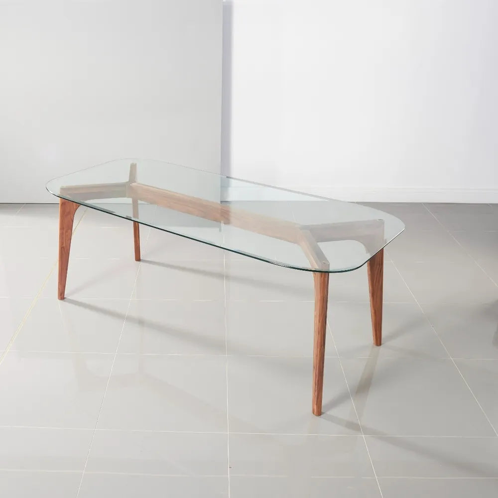 Hilda Dining Table 79" x 35" Solid American Walnut