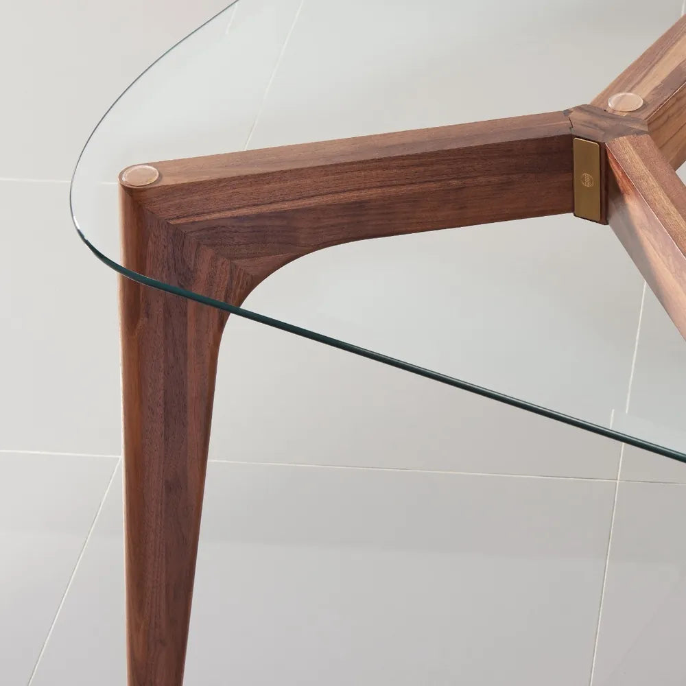 Hilda Dining Table 79" x 35" Solid American Walnut