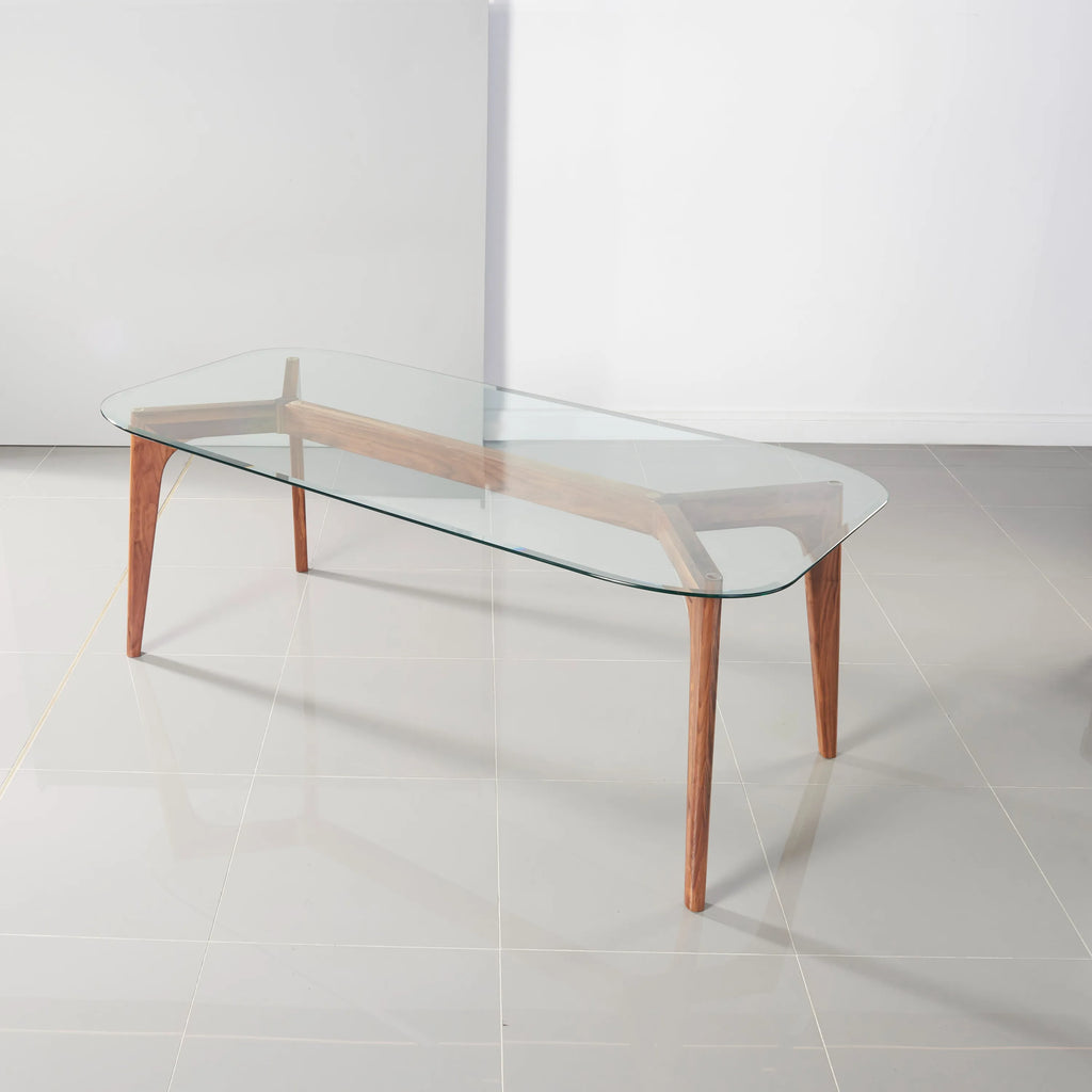 Hilda Dining Table 79" x 35" Solid American Walnut