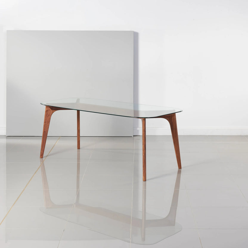 Hilda Dining Table 79" x 35" Solid American Walnut