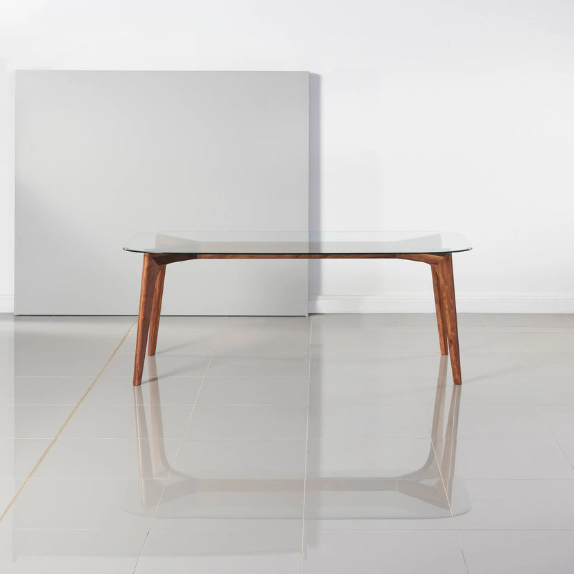 Hilda Dining Table 79" x 35" Solid American Walnut