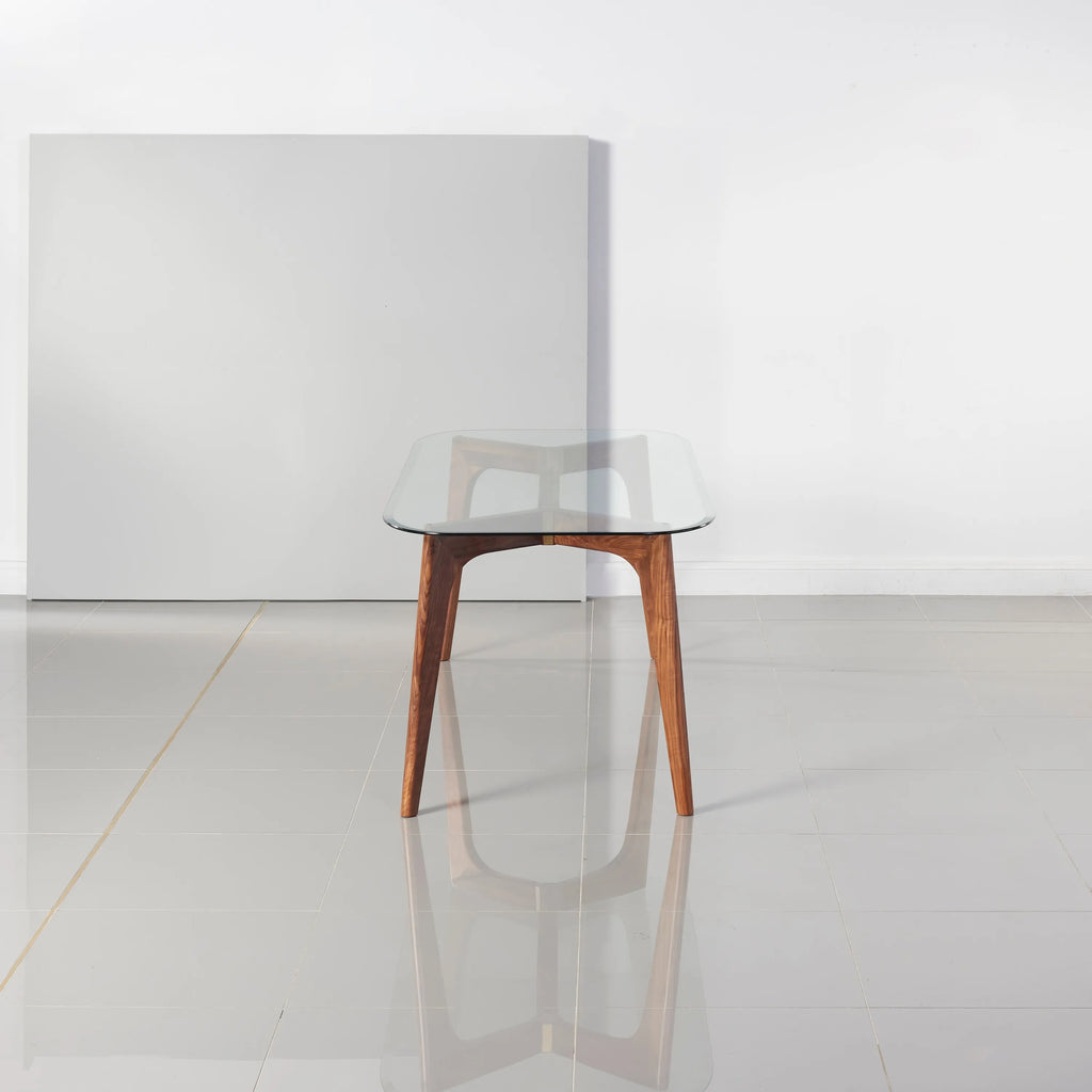 Hilda Dining Table 79" x 35" Solid American Walnut