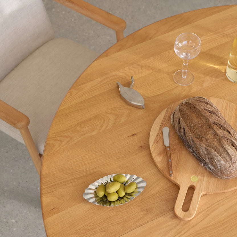 Jackson Dining Table Round Extendable 51-67" x 51" Solid American Oak