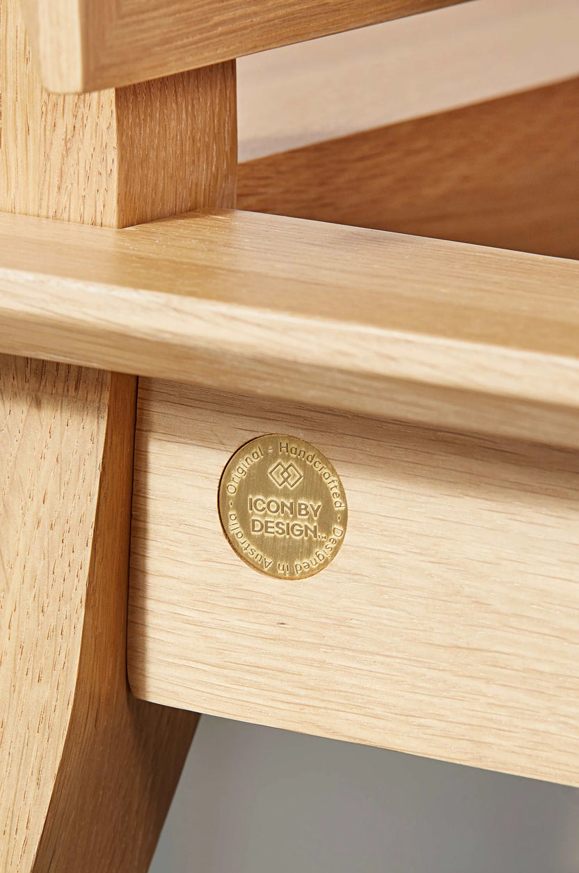 Jolanda Bed Frame King Solid American Oak