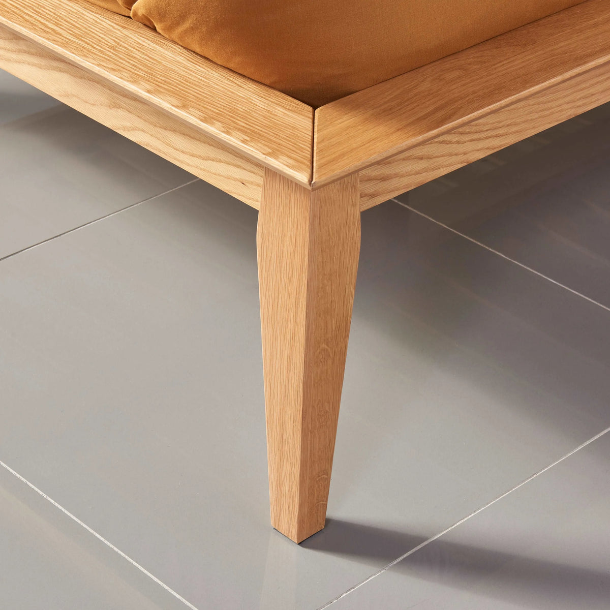 Jolanda Bed Frame King Solid American Oak