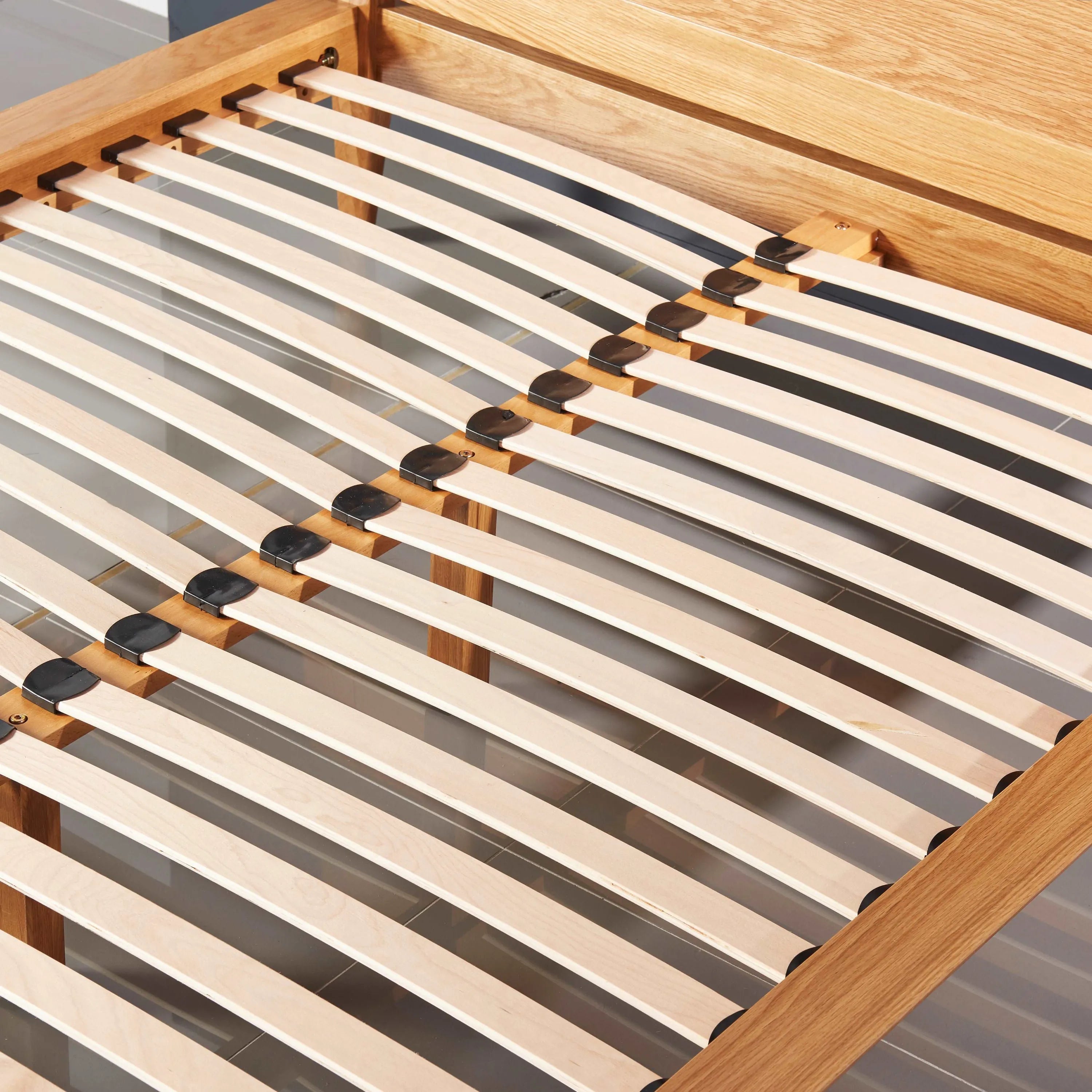 Jolanda Bed Frame King Solid American Oak