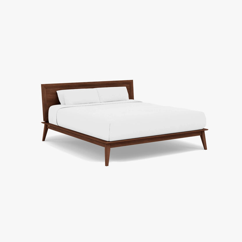 Jolanda Bed Frame King Solid American Walnut