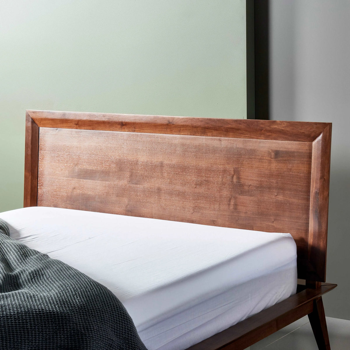 Jolanda Bed Frame King Solid American Walnut