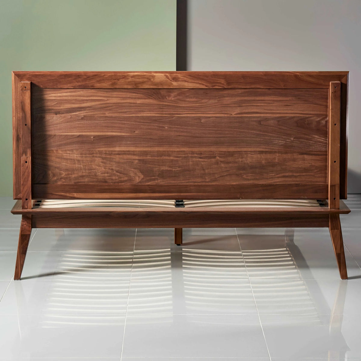 Jolanda Bed Frame King Solid American Walnut