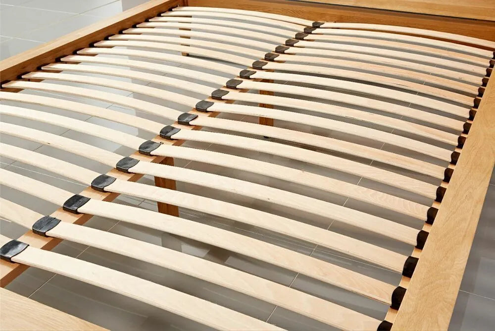 Jolanda Bed Frame Queen Solid American Oak