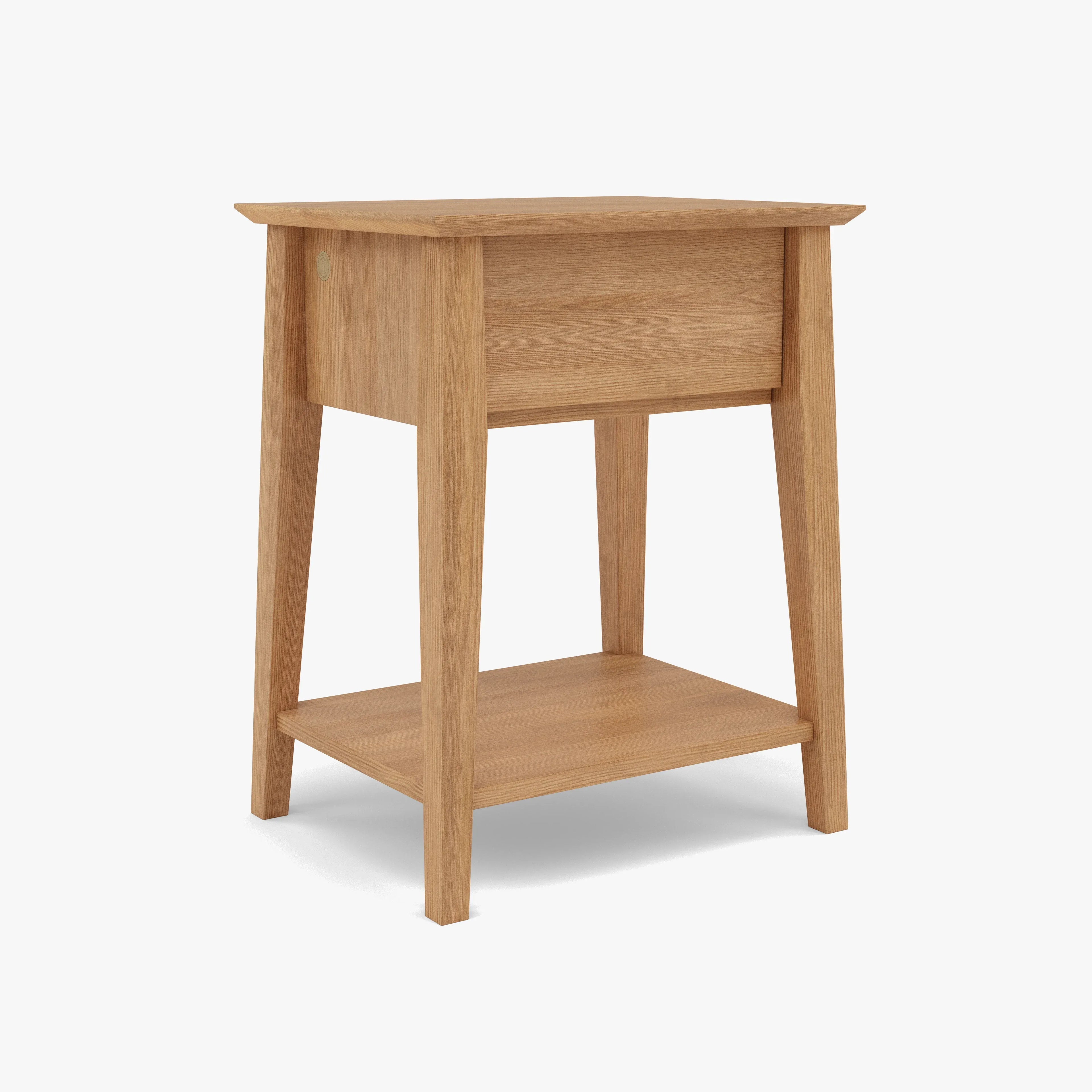 Jolanda Nightstand 1 Drawer 20" x 16" Solid American Oak