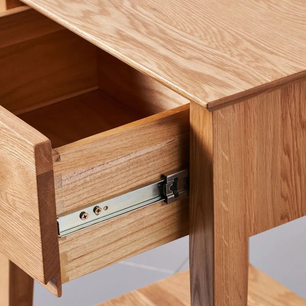 Jolanda Nightstand 1 Drawer 20" x 16" Solid American Oak