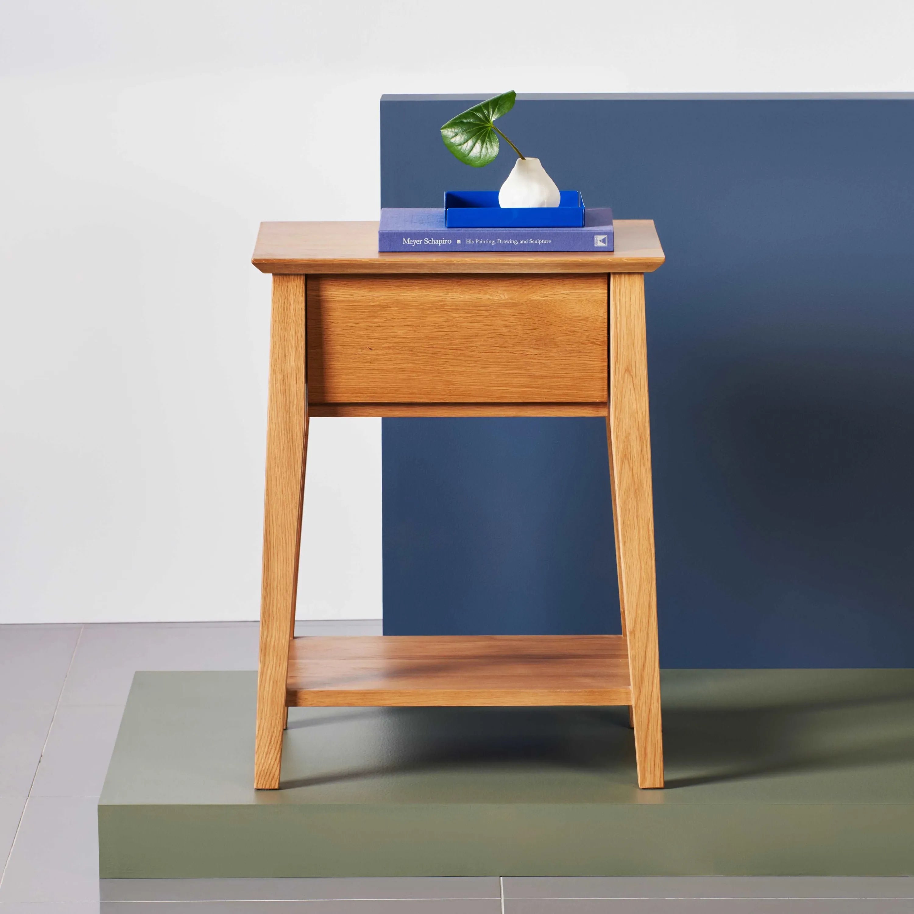 Jolanda Nightstand 1 Drawer 20" x 16" Solid American Oak