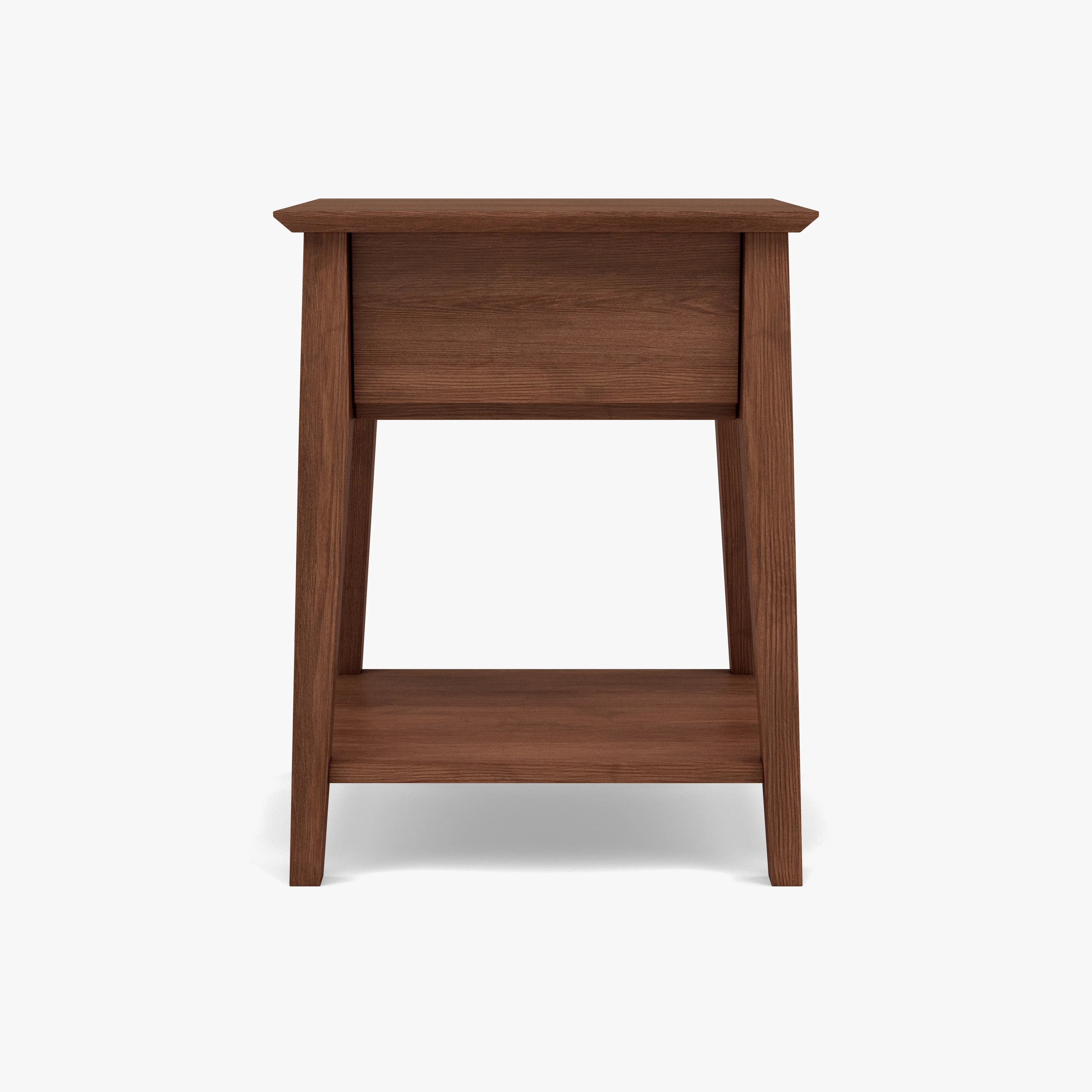 Jolanda Nightstand 1 Drawer 20" x 16" Solid American Walnut
