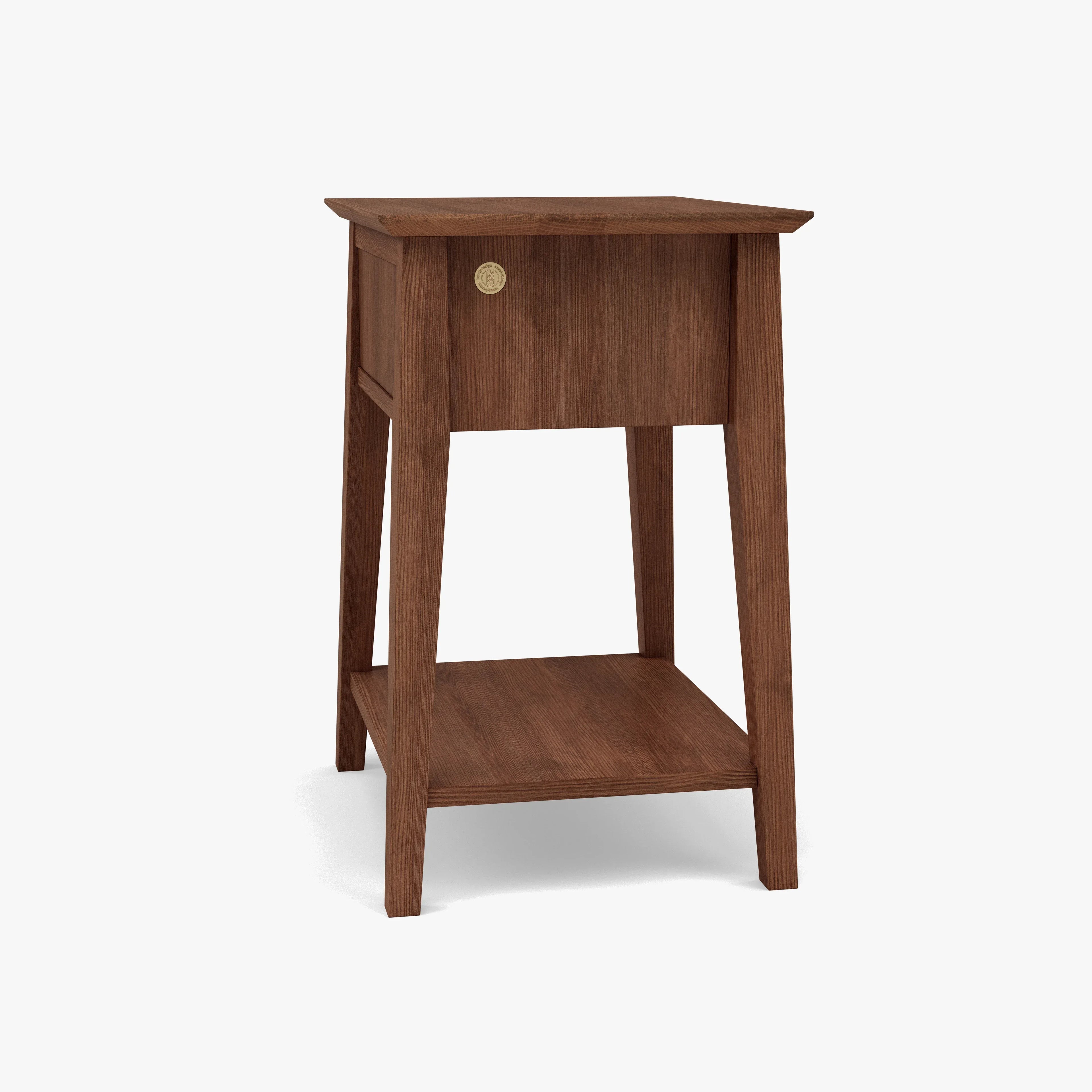 Jolanda Nightstand 1 Drawer 20" x 16" Solid American Walnut