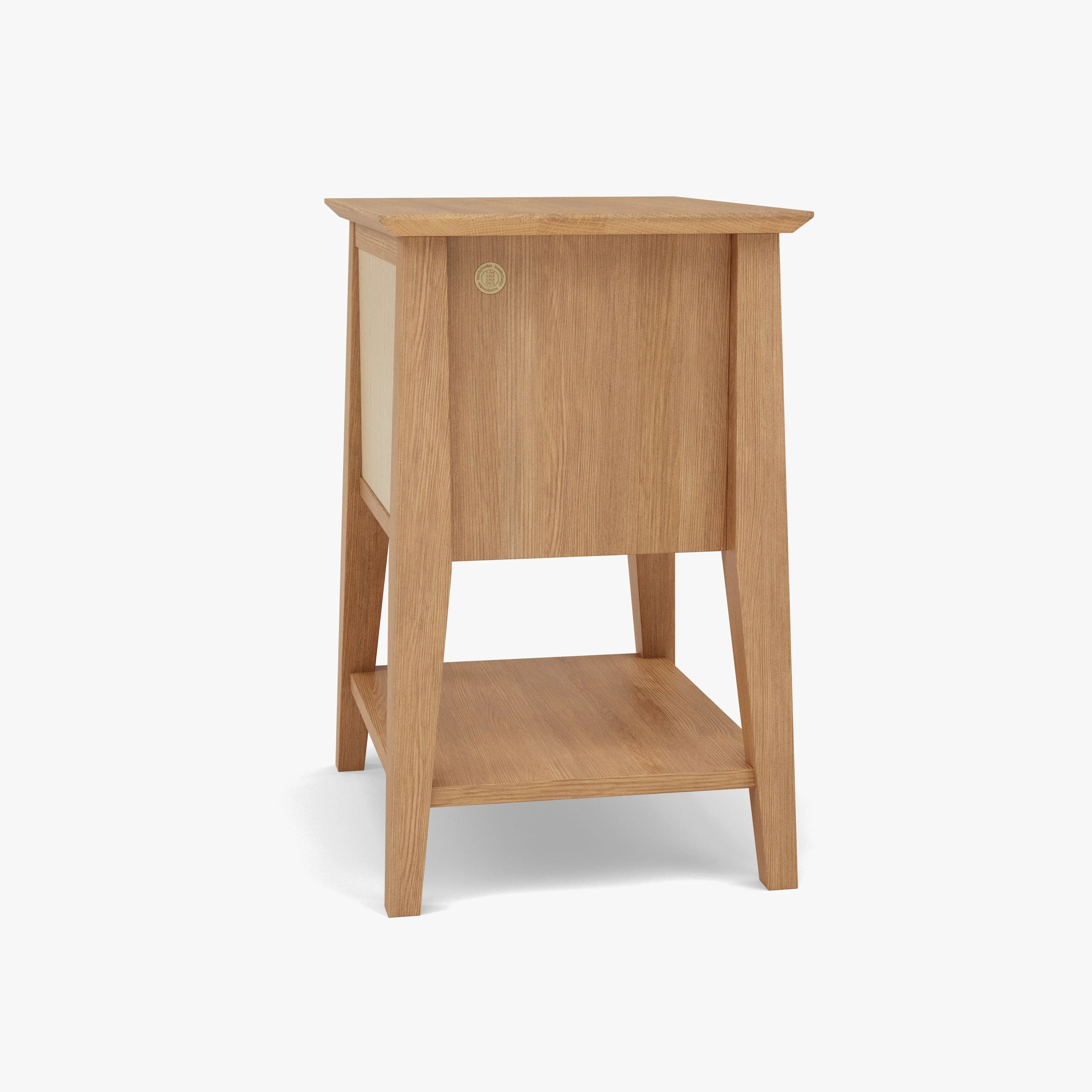 Jolanda Nightstand 2 Drawers 20" x 16" Solid American Oak