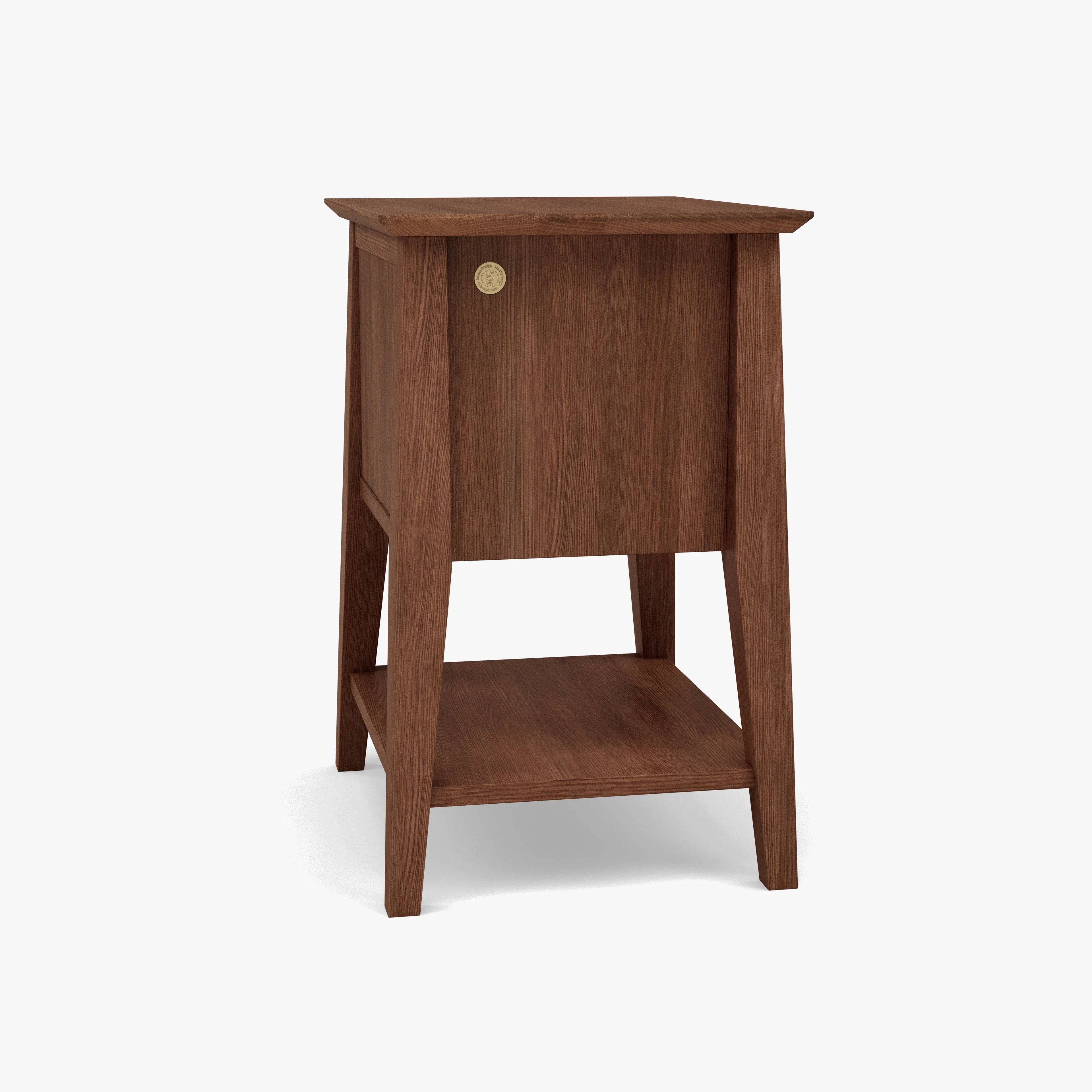 Jolanda Nightstand 2 Drawers 20" x 16" Solid American Walnut