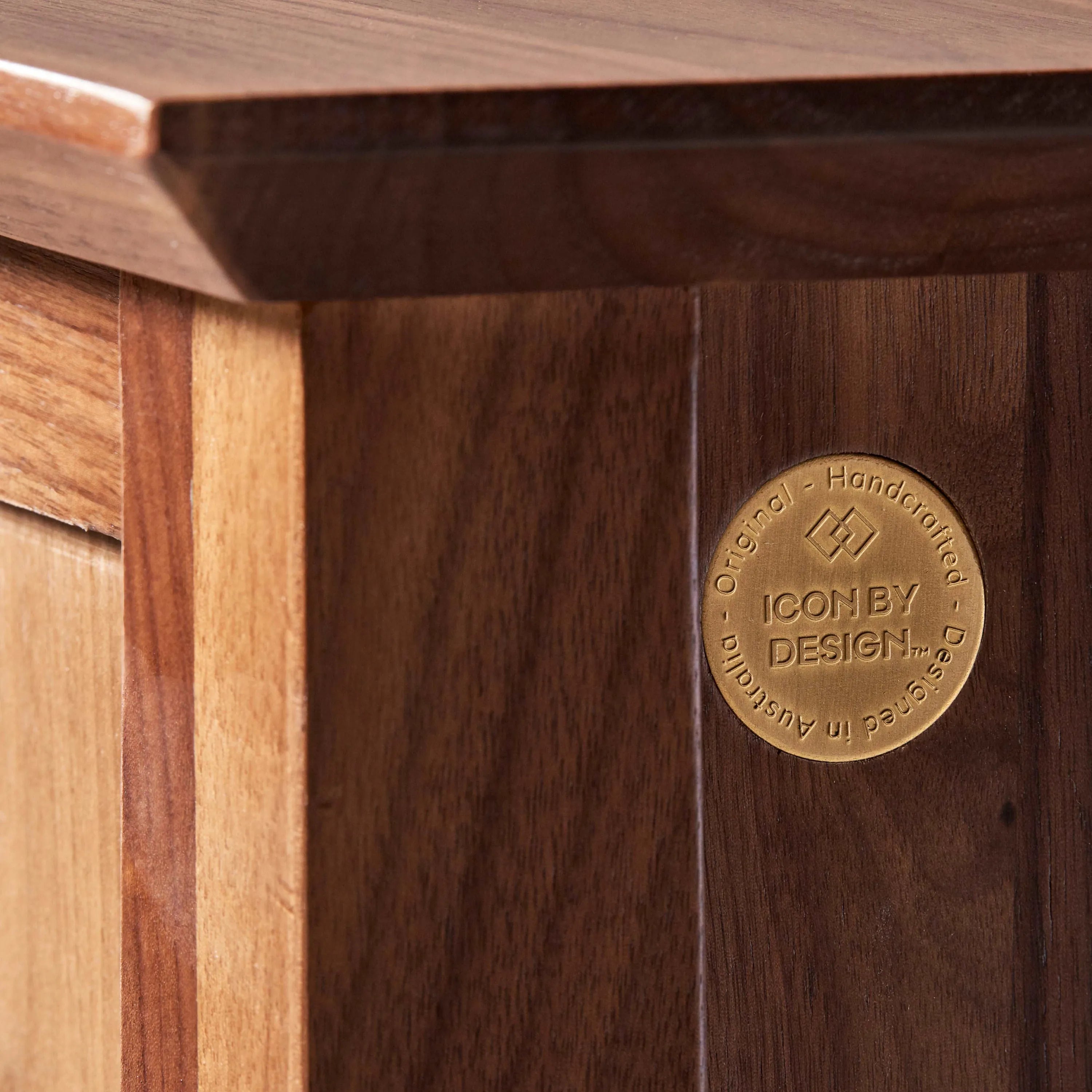 Jolanda Nightstand 2 Drawers 20" x 16" Solid American Walnut
