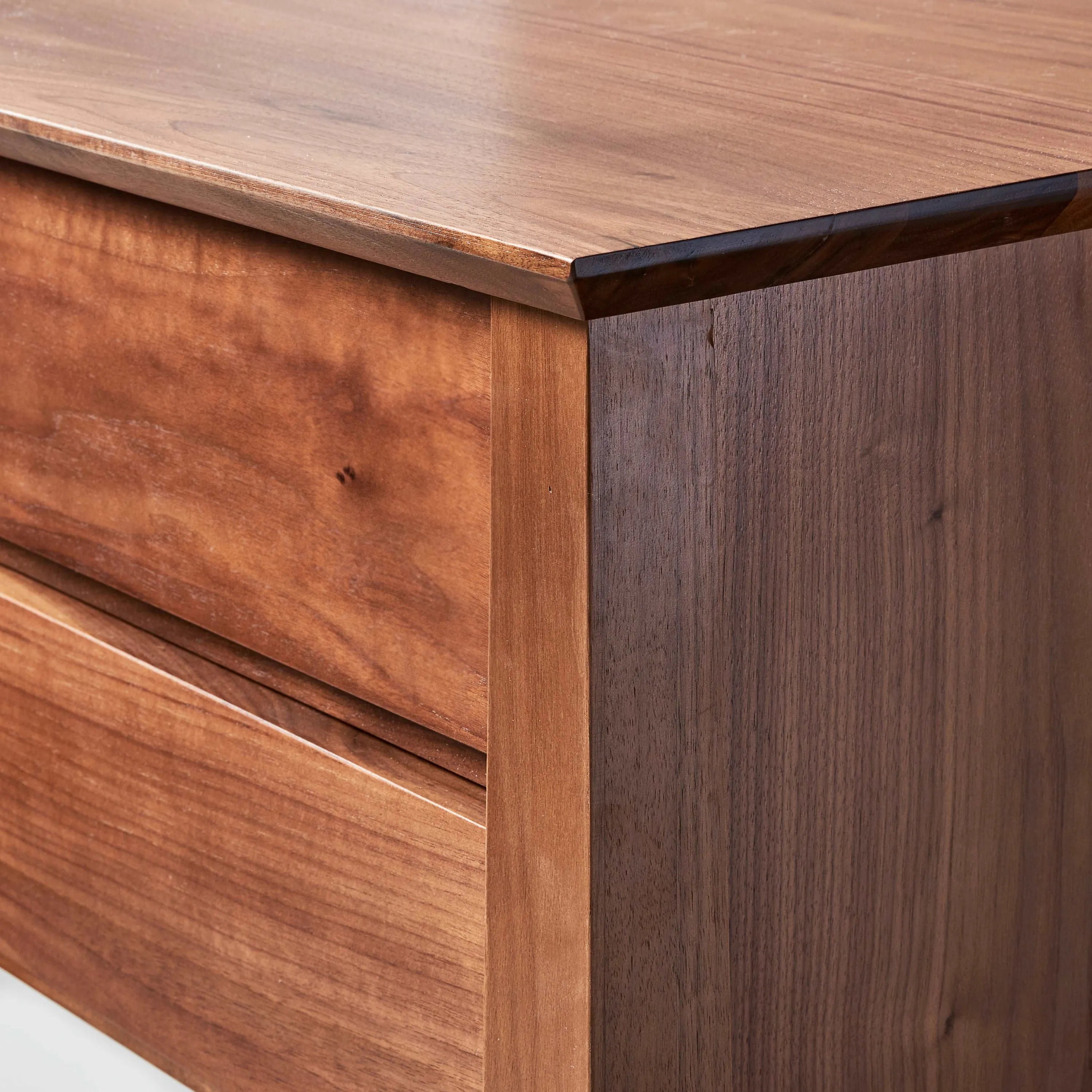 Jolanda Nightstand 2 Drawers 20" x 16" Solid American Walnut