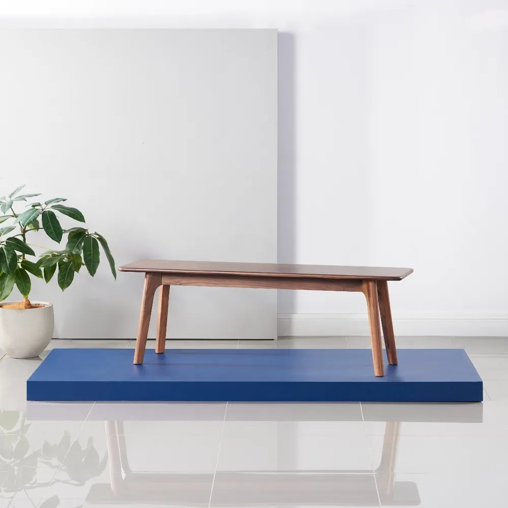 Magnus Bench 55" x 14" Solid American Walnut