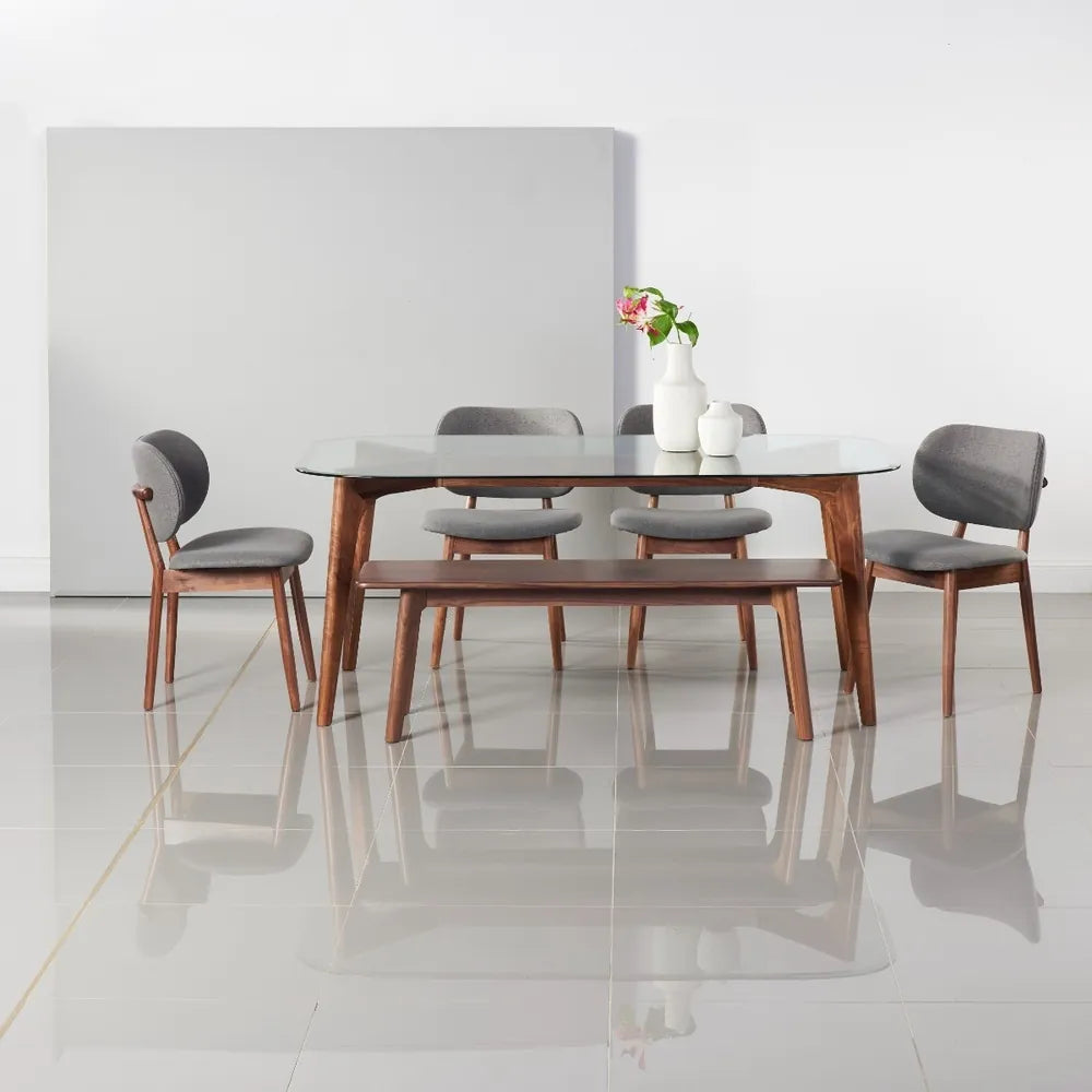 Magnus Bench 55" x 14" Solid American Walnut