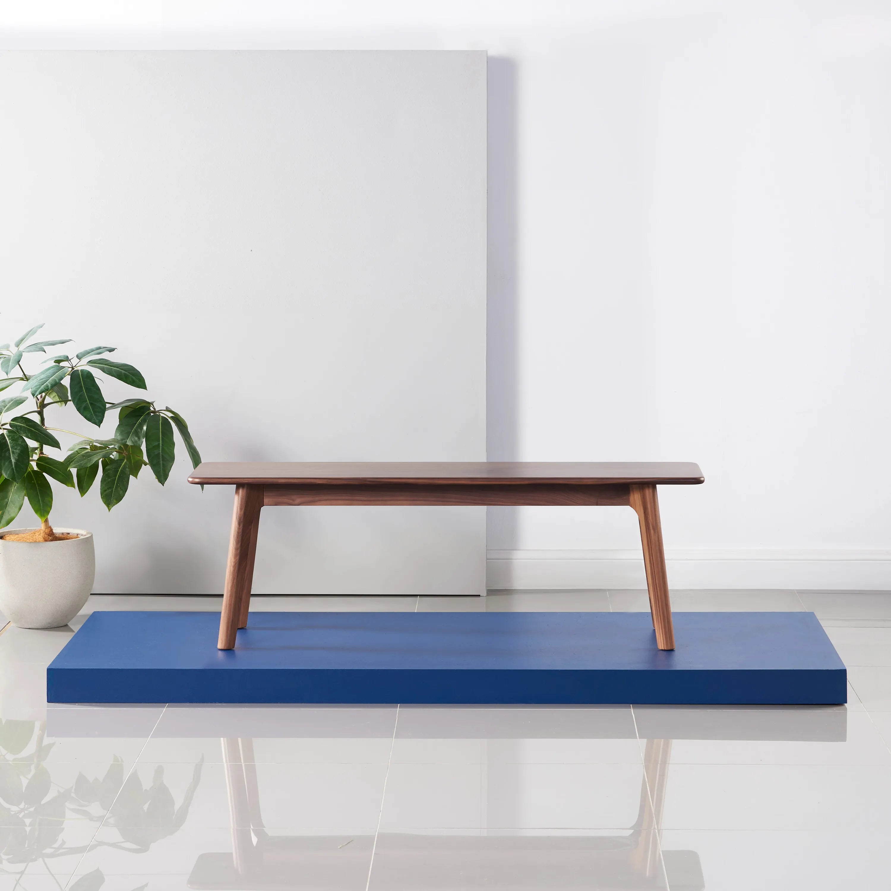 Magnus Bench 55" x 14" Solid American Walnut