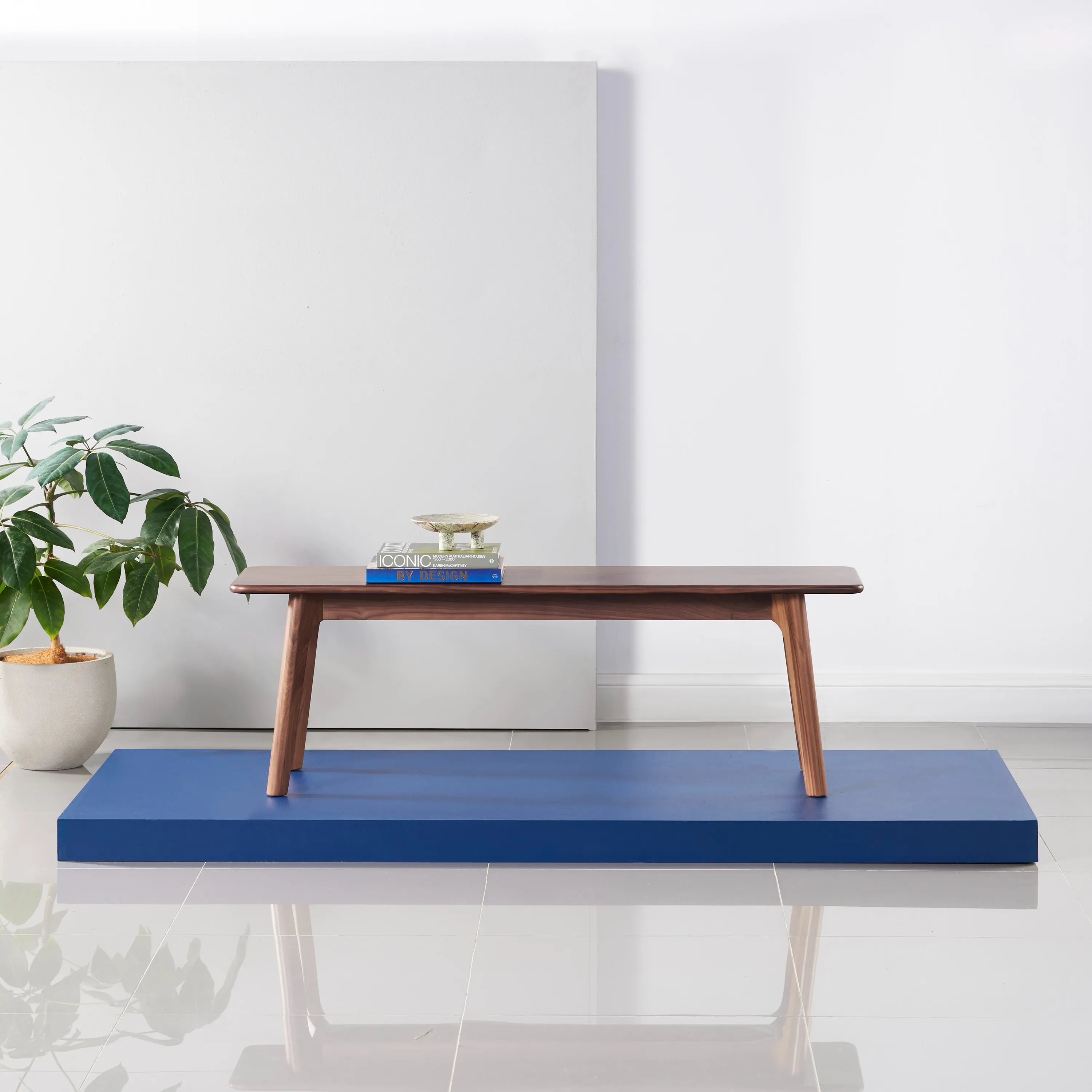 Magnus Bench 55" x 14" Solid American Walnut