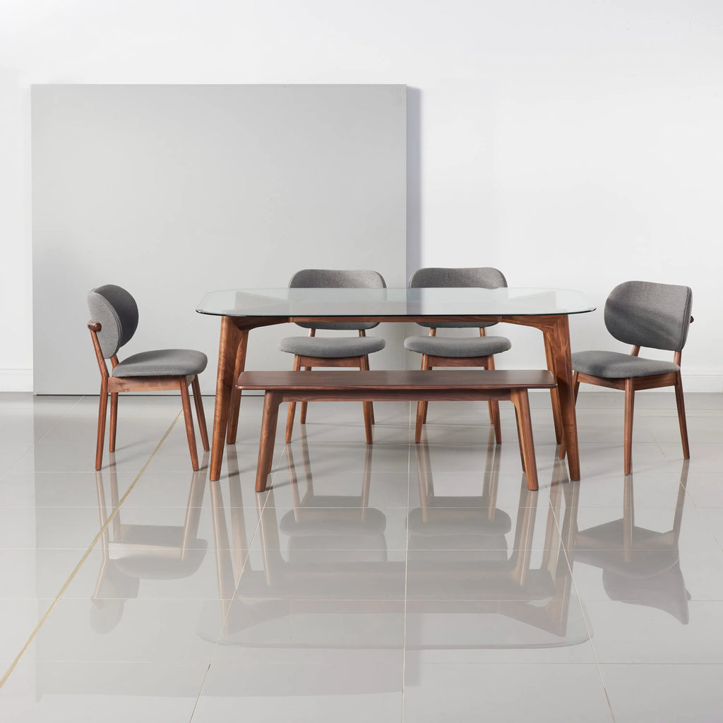 Magnus Bench 55" x 14" Solid American Walnut