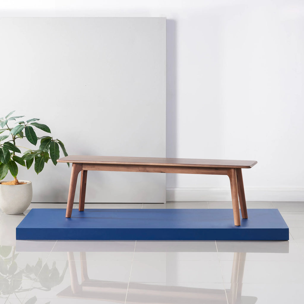 Magnus Bench 63" x 14" Solid American Walnut