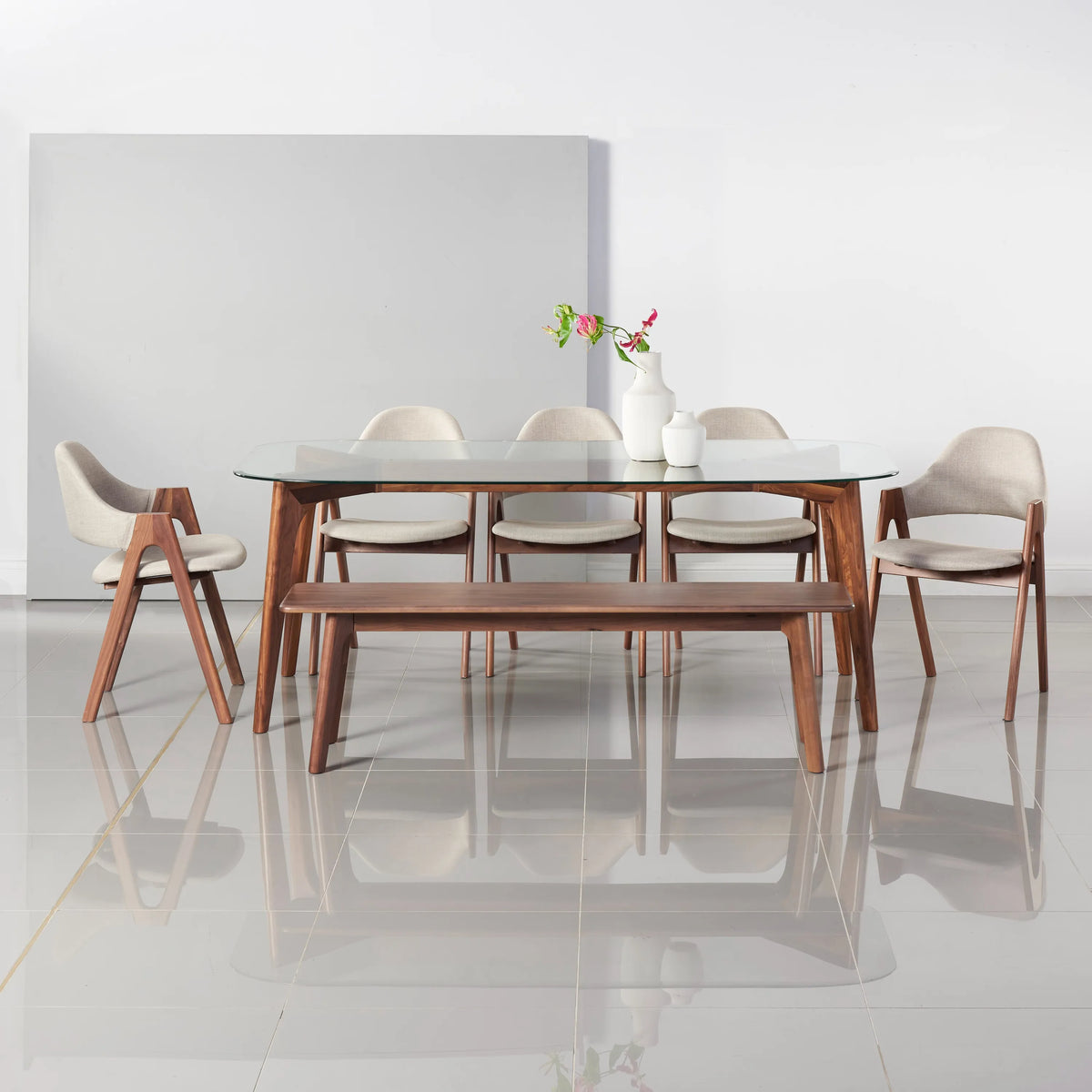 Magnus Bench 63" x 14" Solid American Walnut
