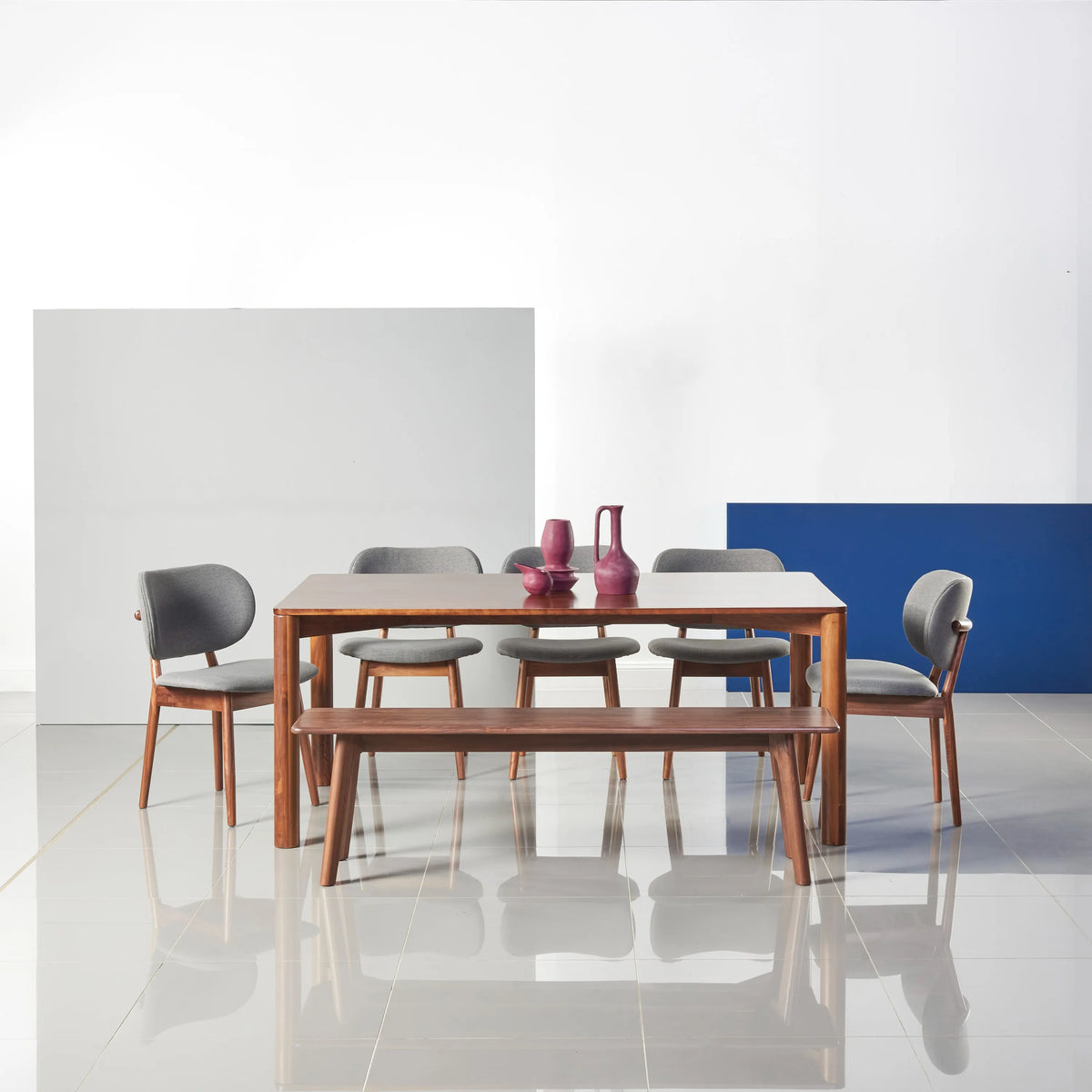 Magnus Bench 63" x 14" Solid American Walnut