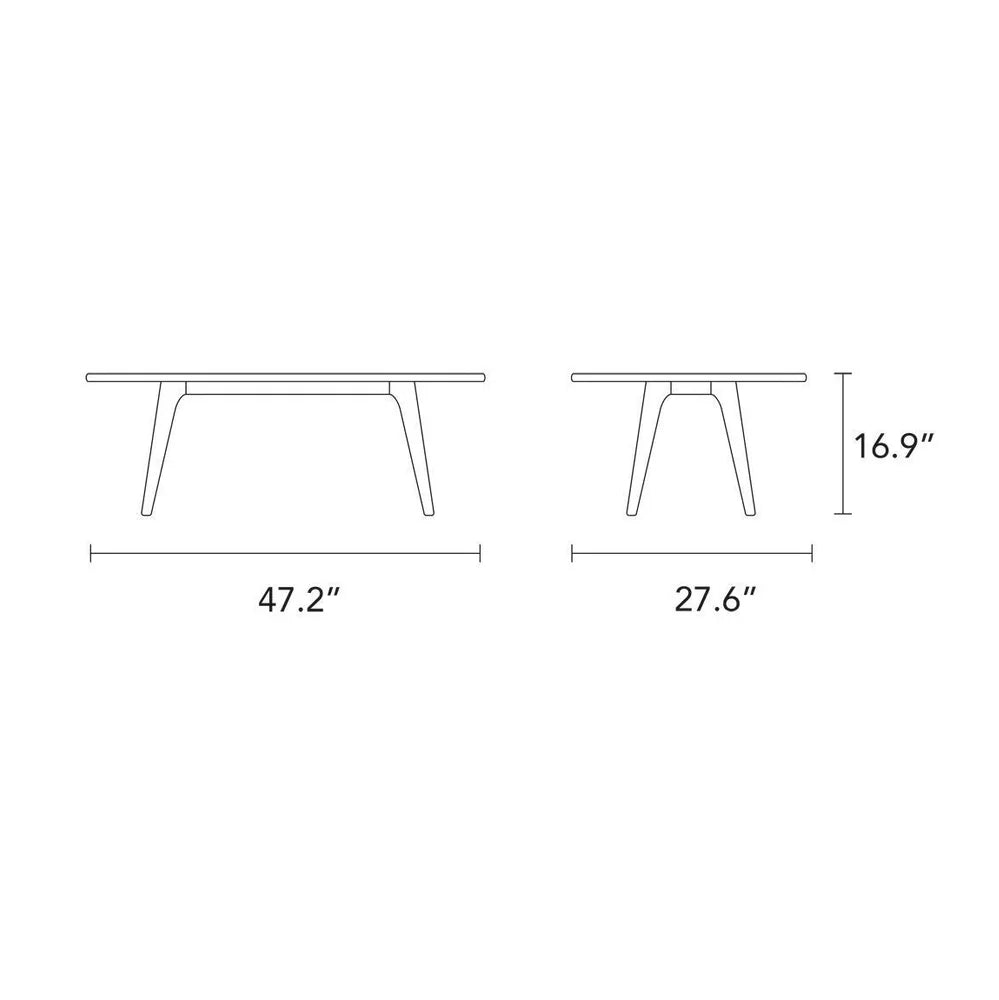 Magnus Coffee Table 47" x 28" Solid American Oak