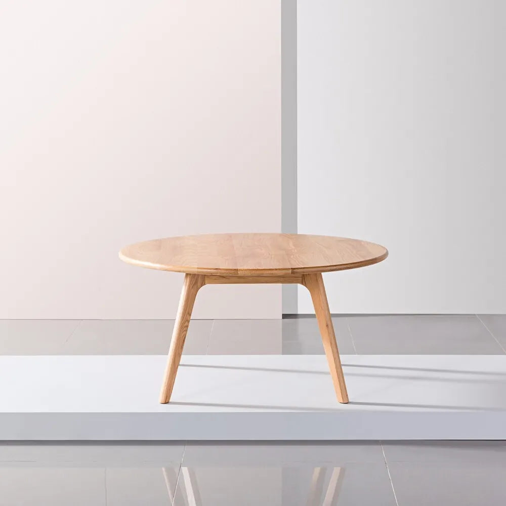 Magnus Coffee Table Round 35" Diameter Solid American Oak