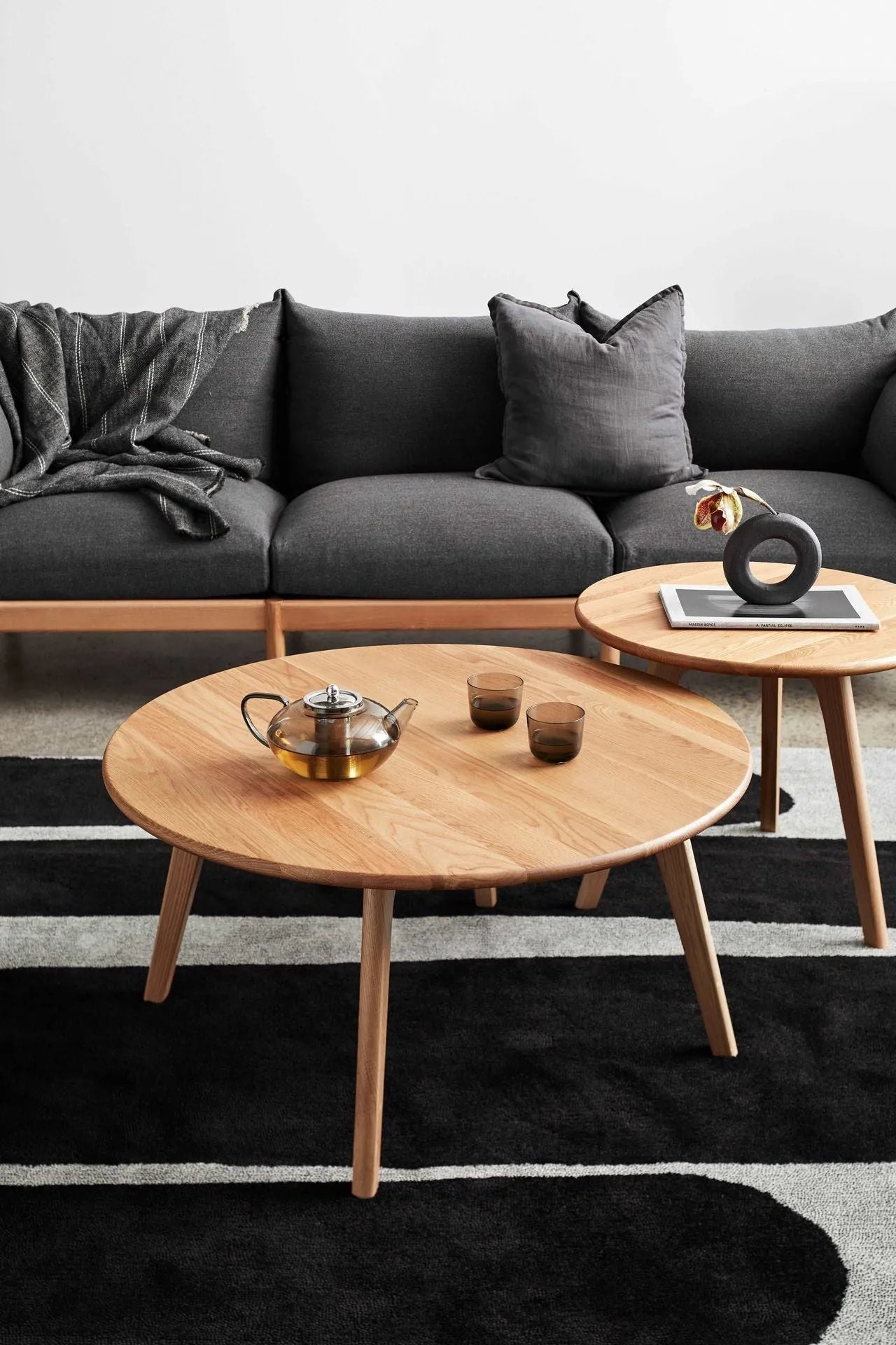 Magnus Coffee Table Round 35" Diameter Solid American Oak