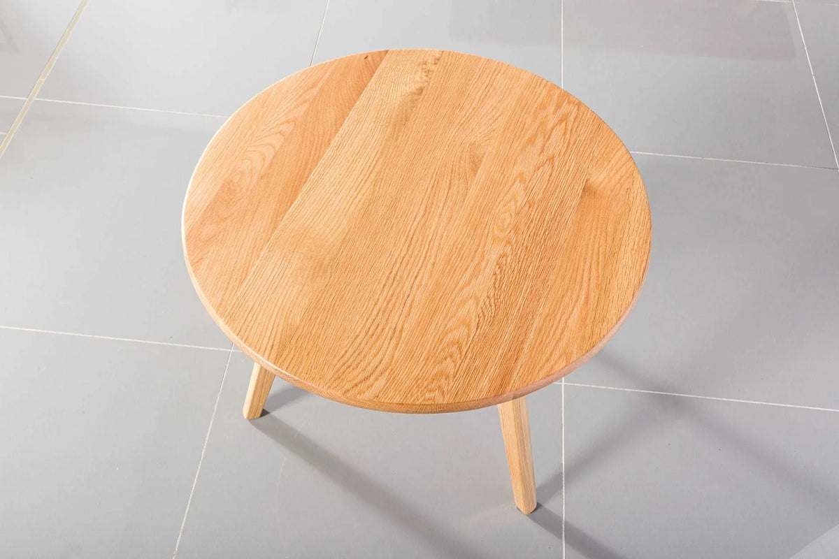 Magnus Coffee Table Round 35" Diameter Solid American Oak