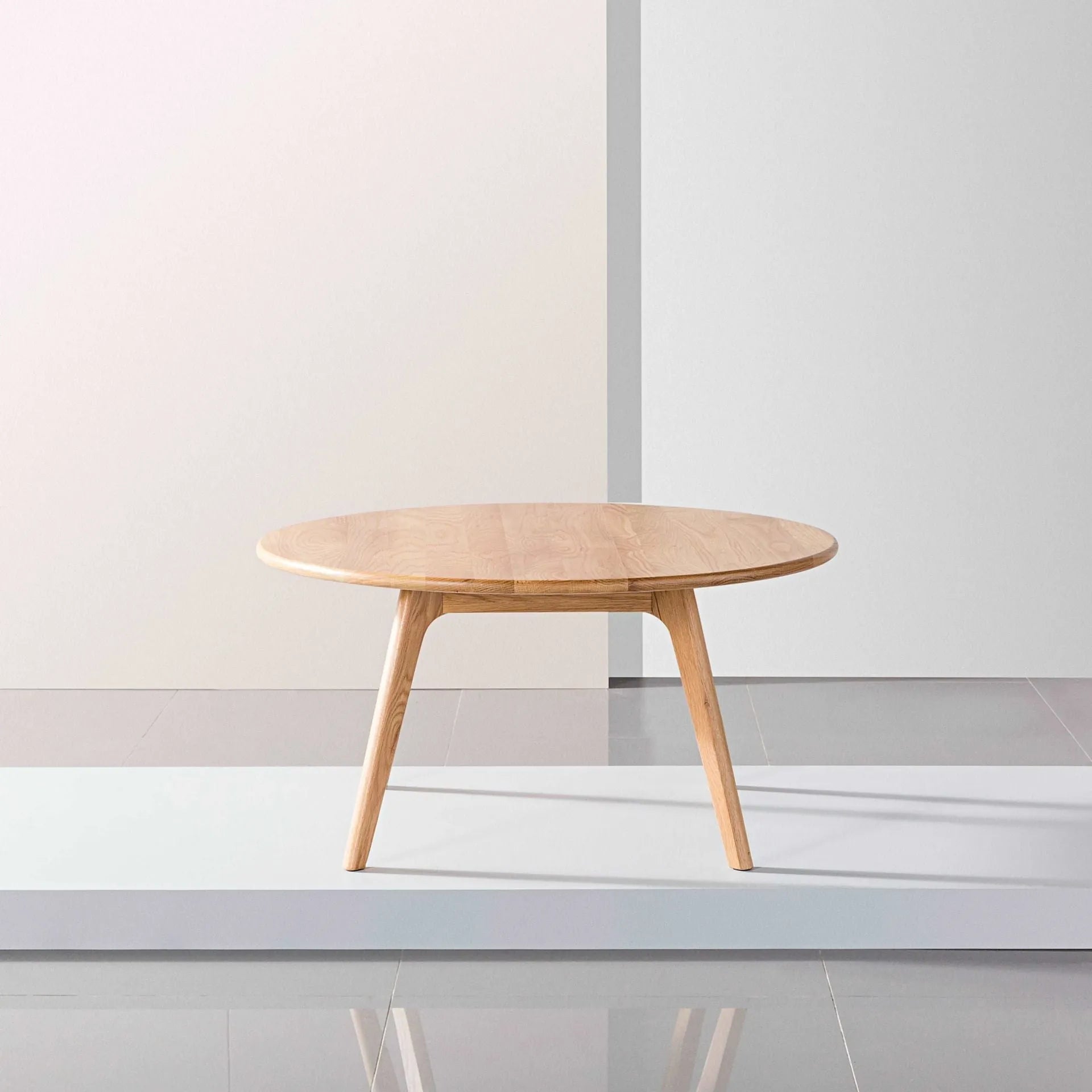 Magnus Coffee Table Round 35" Diameter Solid American Oak