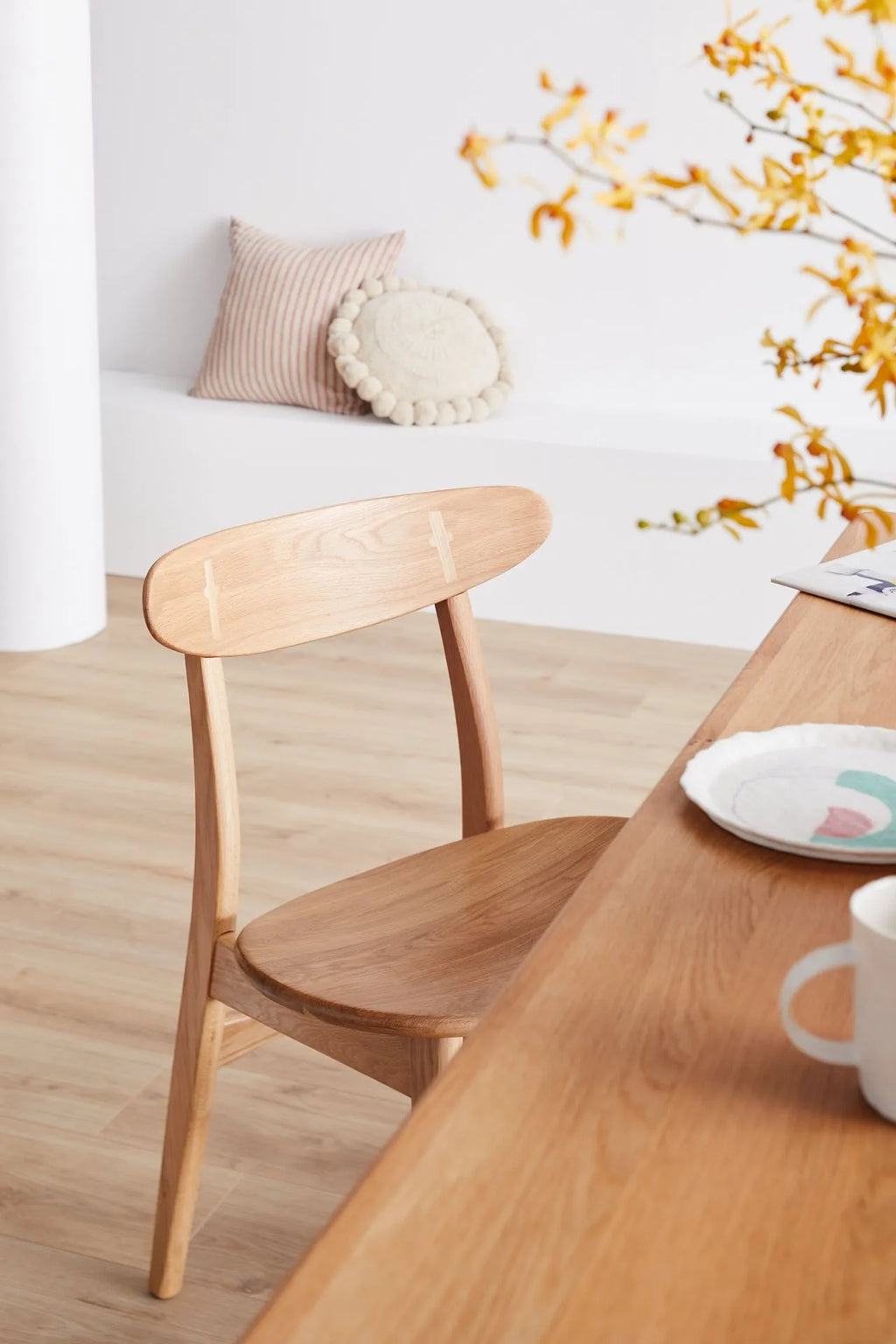 Magnus Dining Chair Solid Seat Solid American Oak