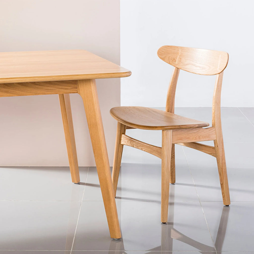 Magnus Dining Chair Solid Seat Solid American Oak