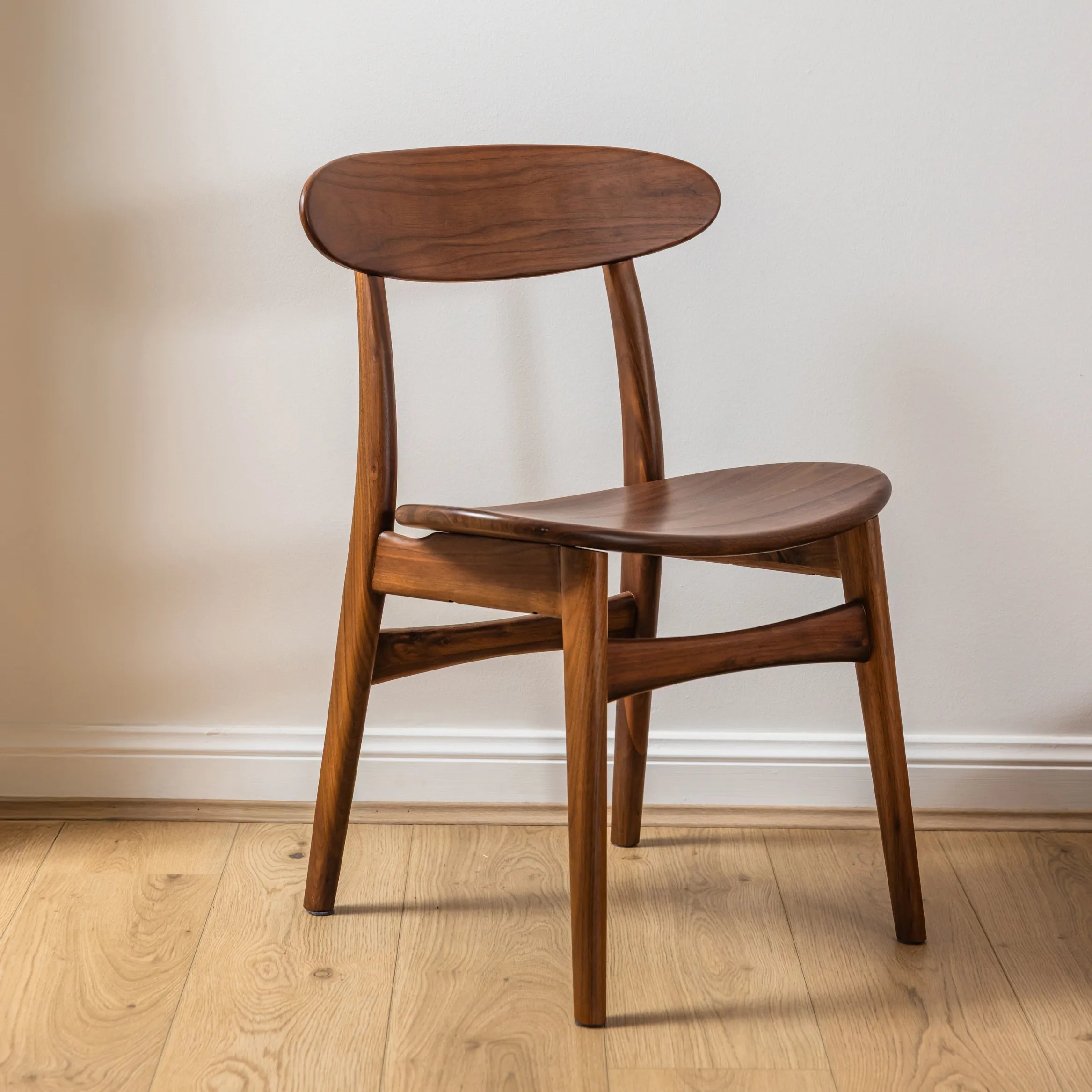 Magnus Dining Chair Solid Seat Solid American Walnut