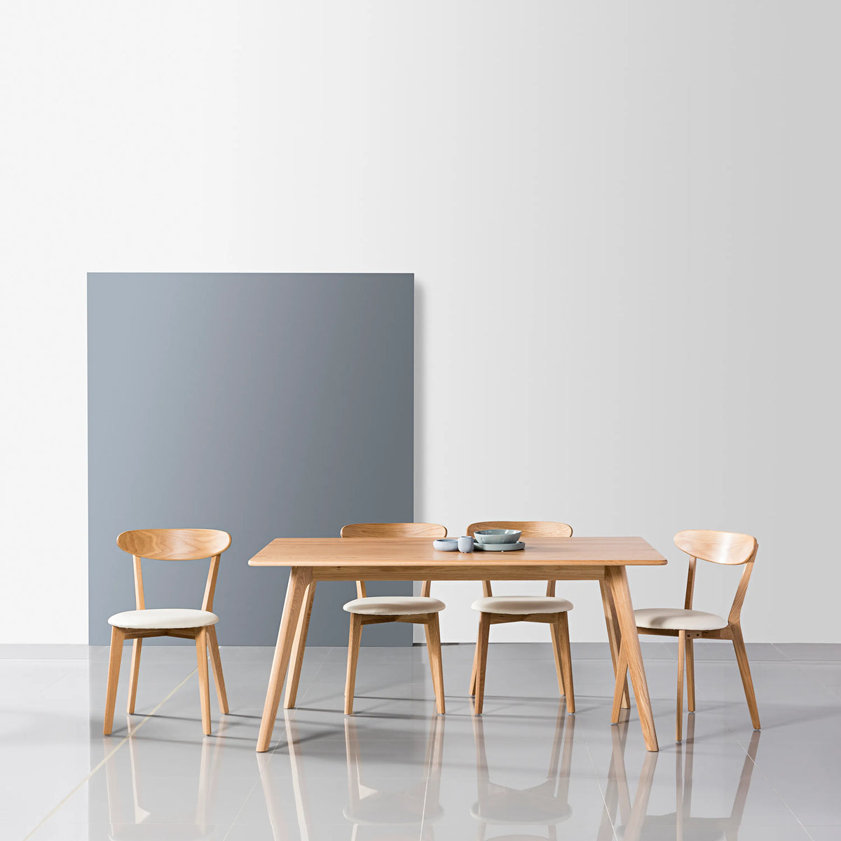 Magnus Dining Table 63" x 35" Solid American Oak