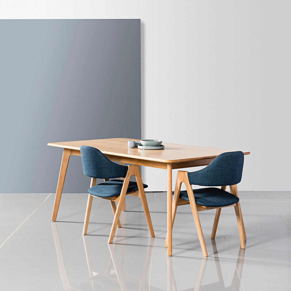 Magnus Dining Table 63" x 35" Solid American Oak