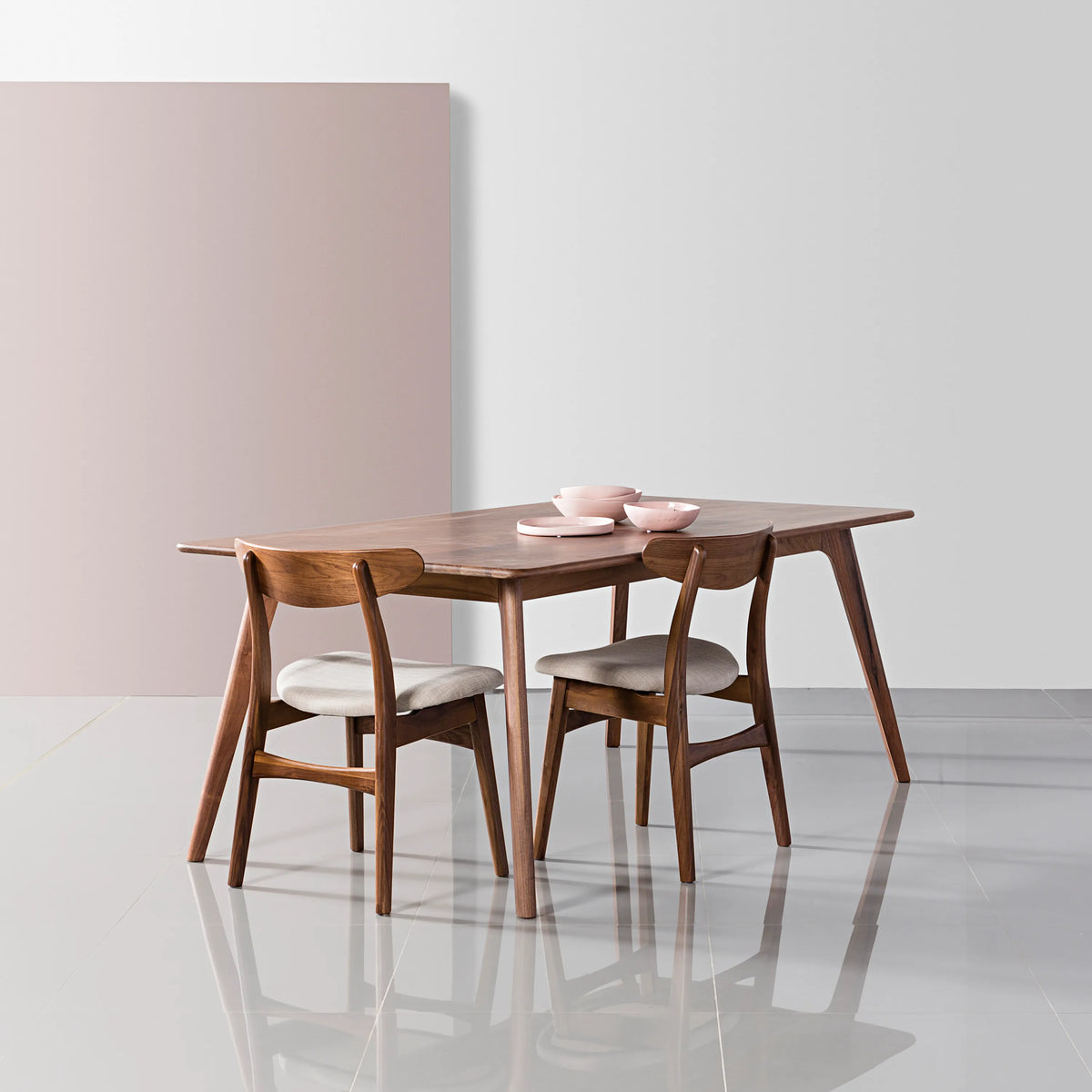 Magnus Dining Table 63" x 35" Solid American Walnut