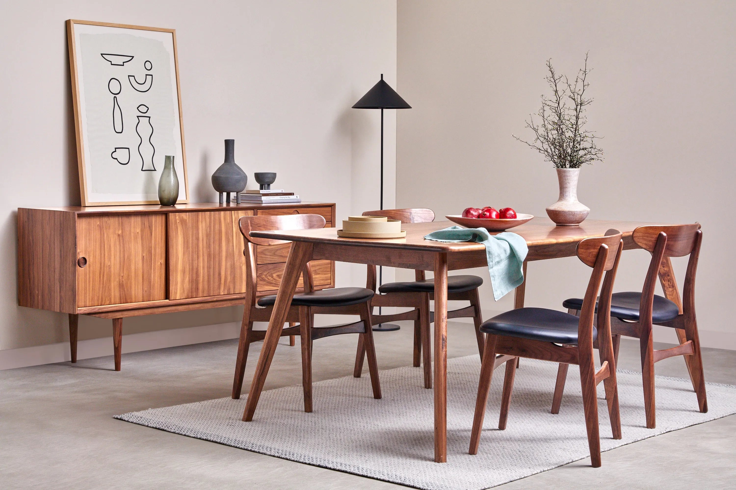 Magnus Dining Table 71" x 35" Solid American Walnut