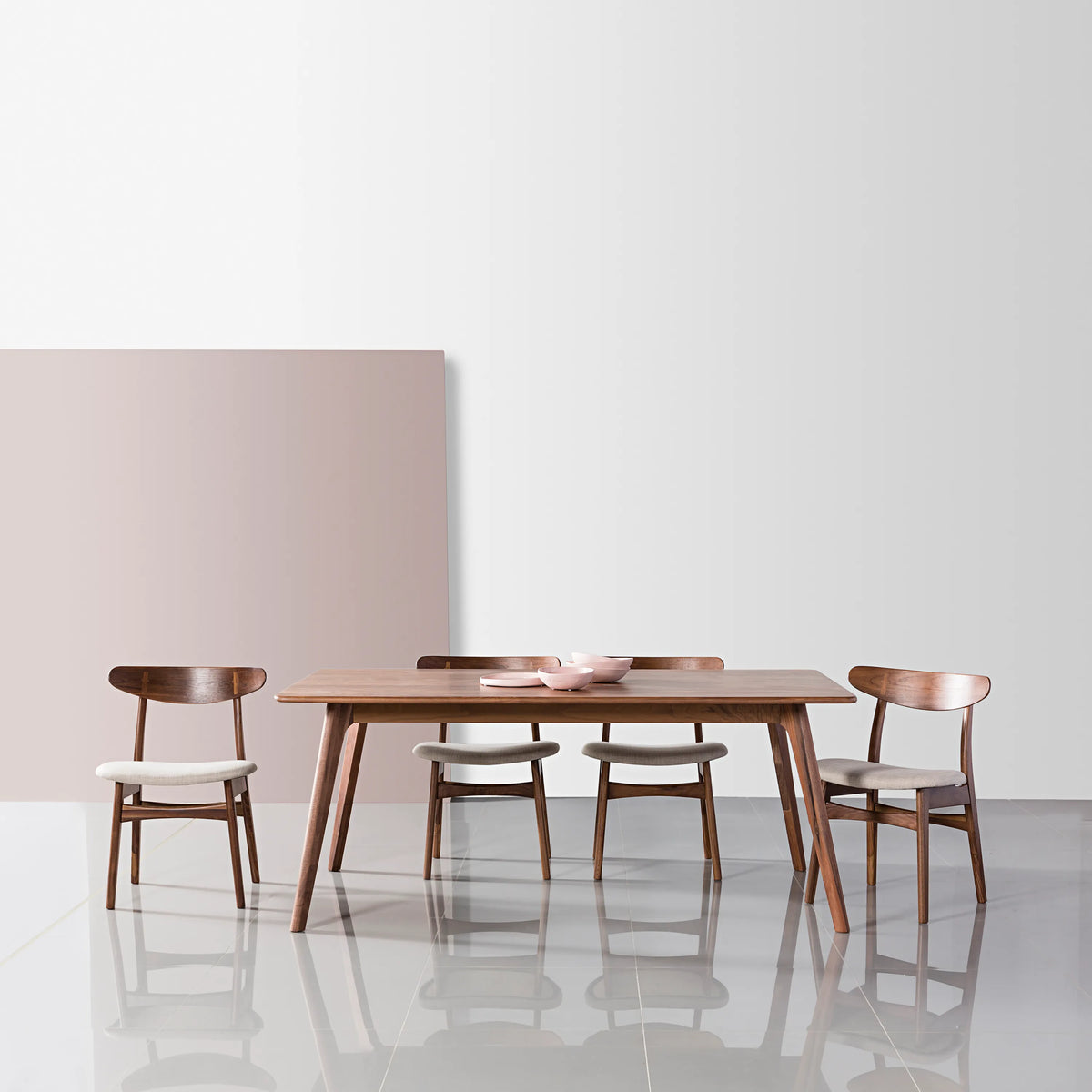 Magnus Dining Table 71" x 35" Solid American Walnut